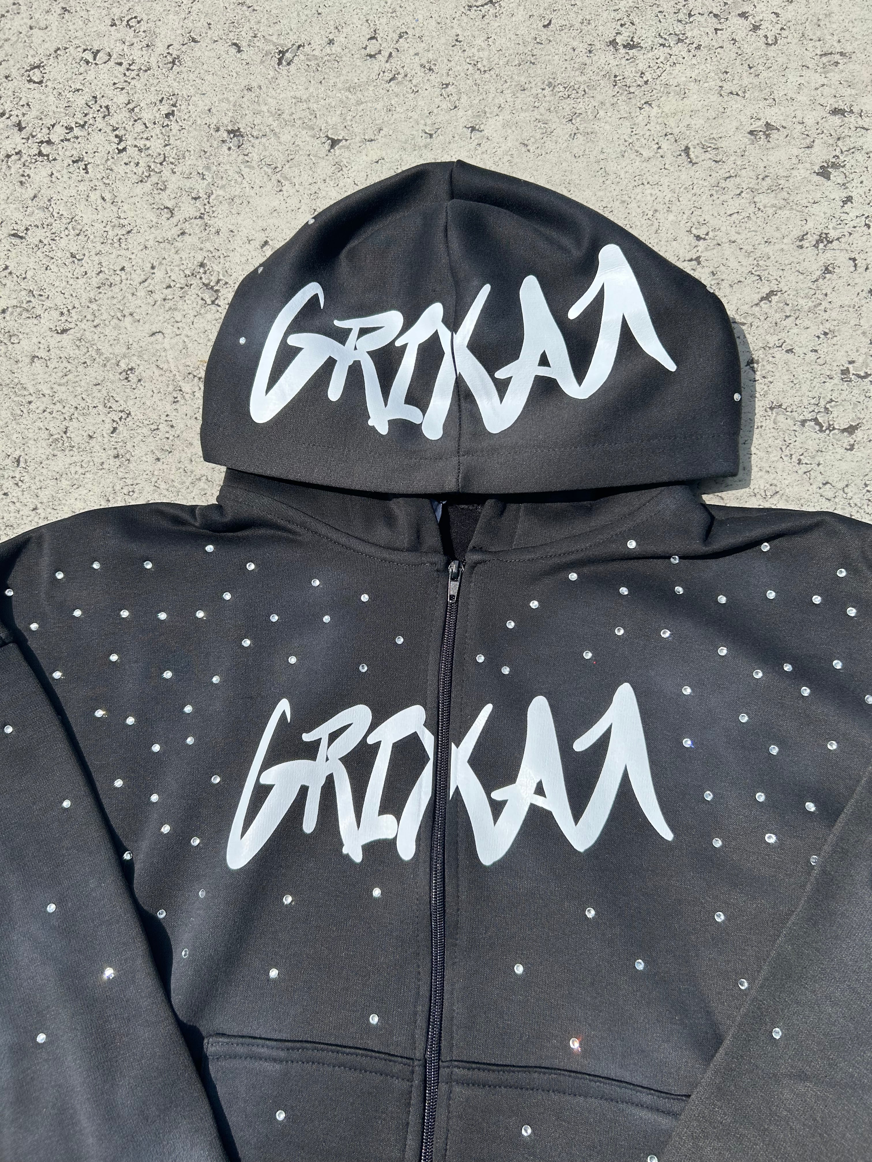 CHAQUETA NEGRA DIAMANTE