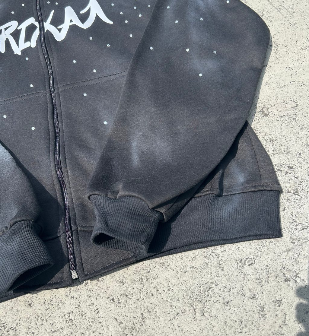 CHAQUETA NEGRA DIAMANTE