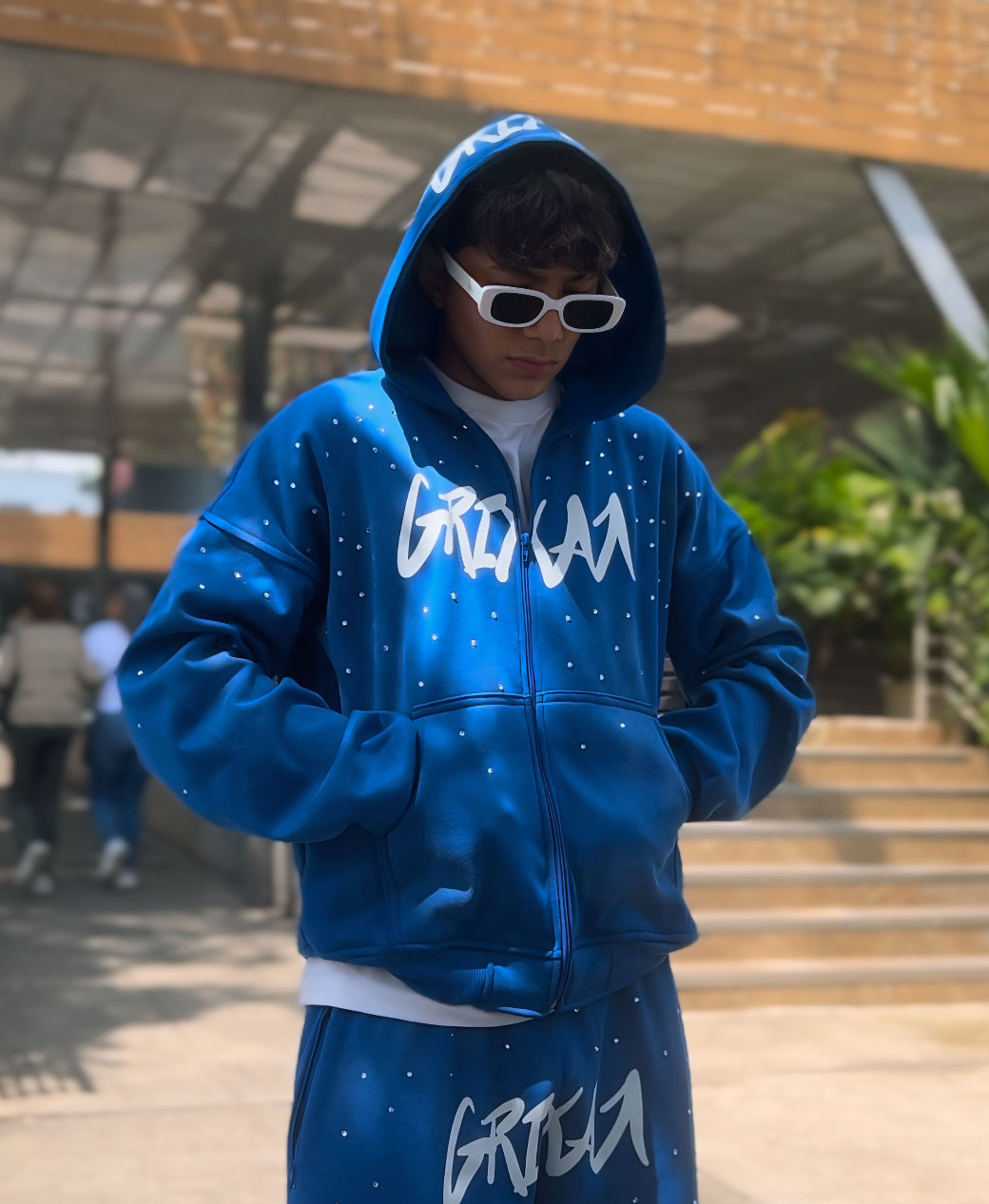 CHAQUETA AZUL DIAMANTE