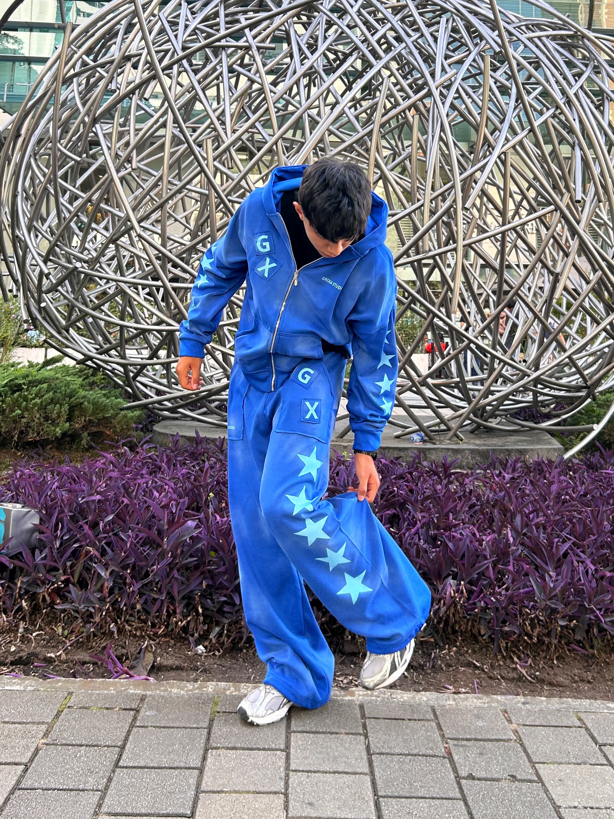 SUDADERA 5 STARS AZUL