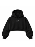 CROPPED HOODIE ESENCIAL NEGRO