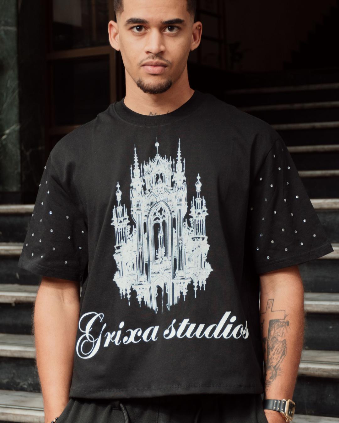 CASTLE T-SHIRT NEGRA GX1.14