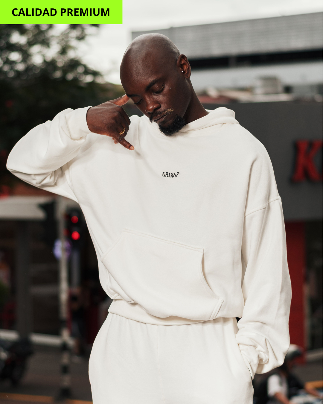HOODIE BASIC BLANCO GX2.10