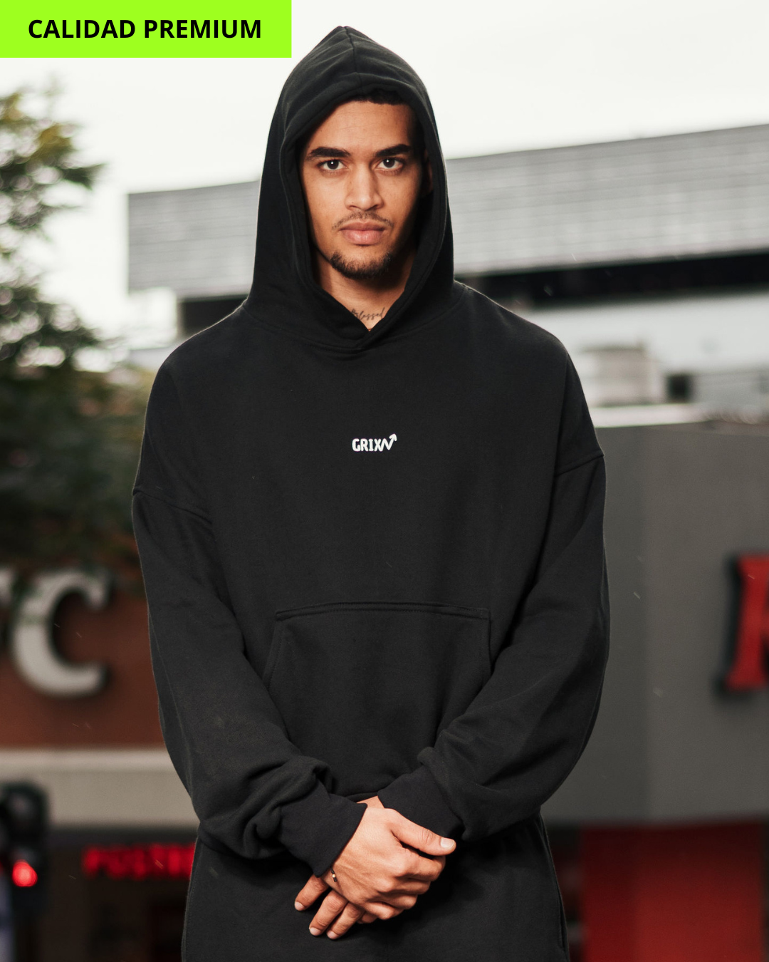 HOODIE BASIC NEGRO GX2.11