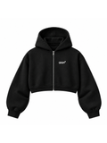 CHAQUETA CROPPED ESENCIAL NEGRO