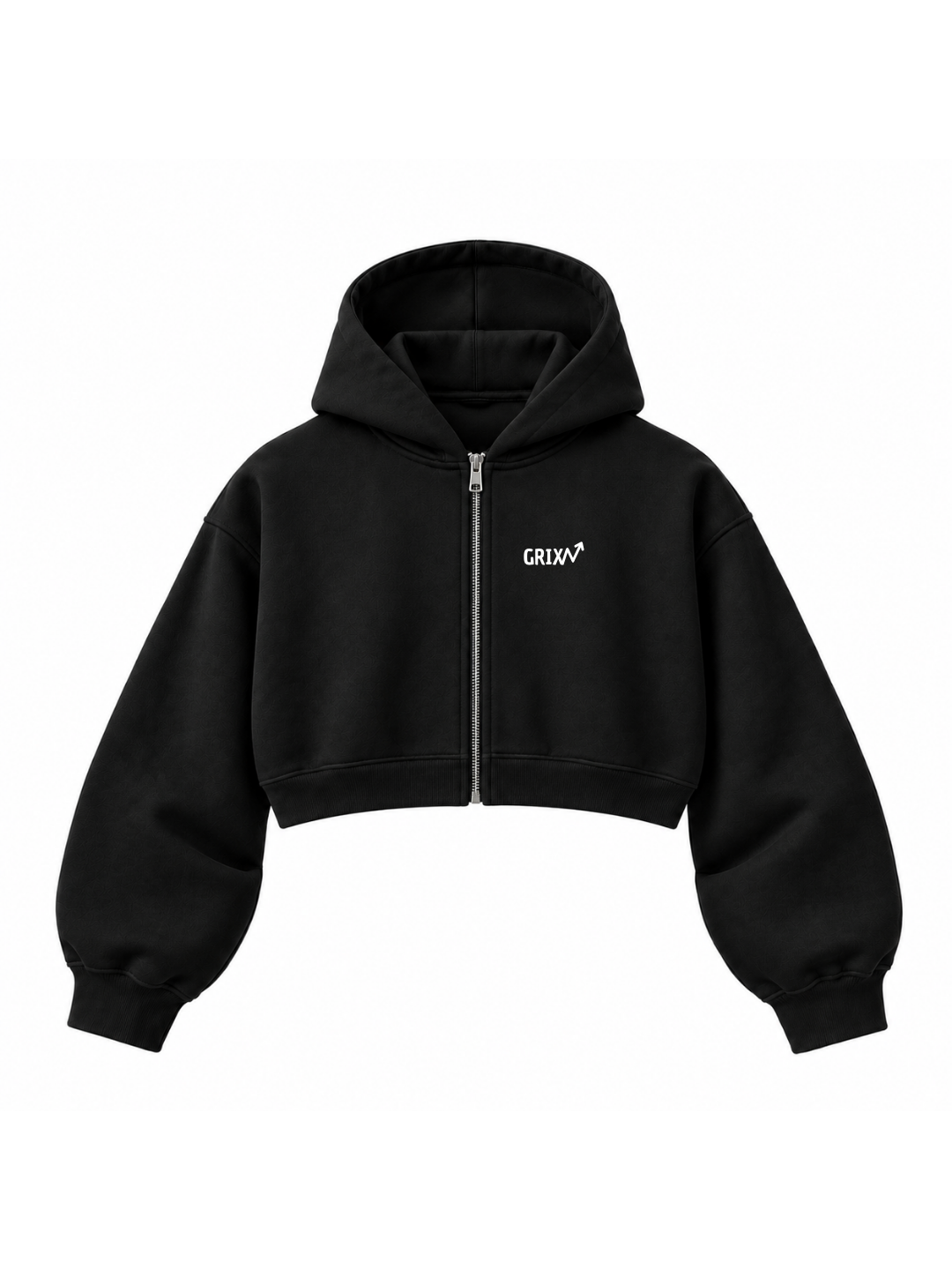 CHAQUETA CROPPED ESENCIAL NEGRO